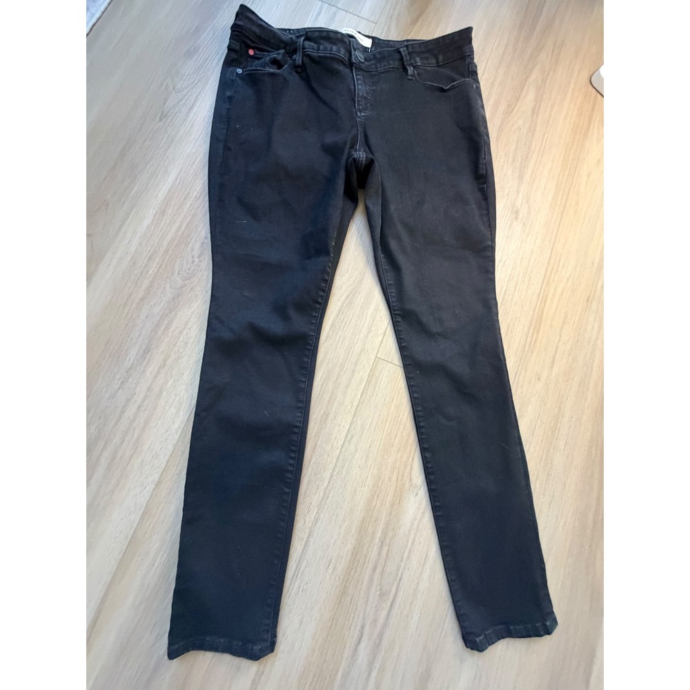 Slink Jeans Curvy Skinny Jeans Womens 14 Black Stretch Denim Five Pocket Pants